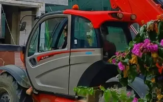 Beykoz bölgesinde kiralık Manitou MT 1840 teleskopik forklift - Bahçeli projelerde manevra kabiliyeti
